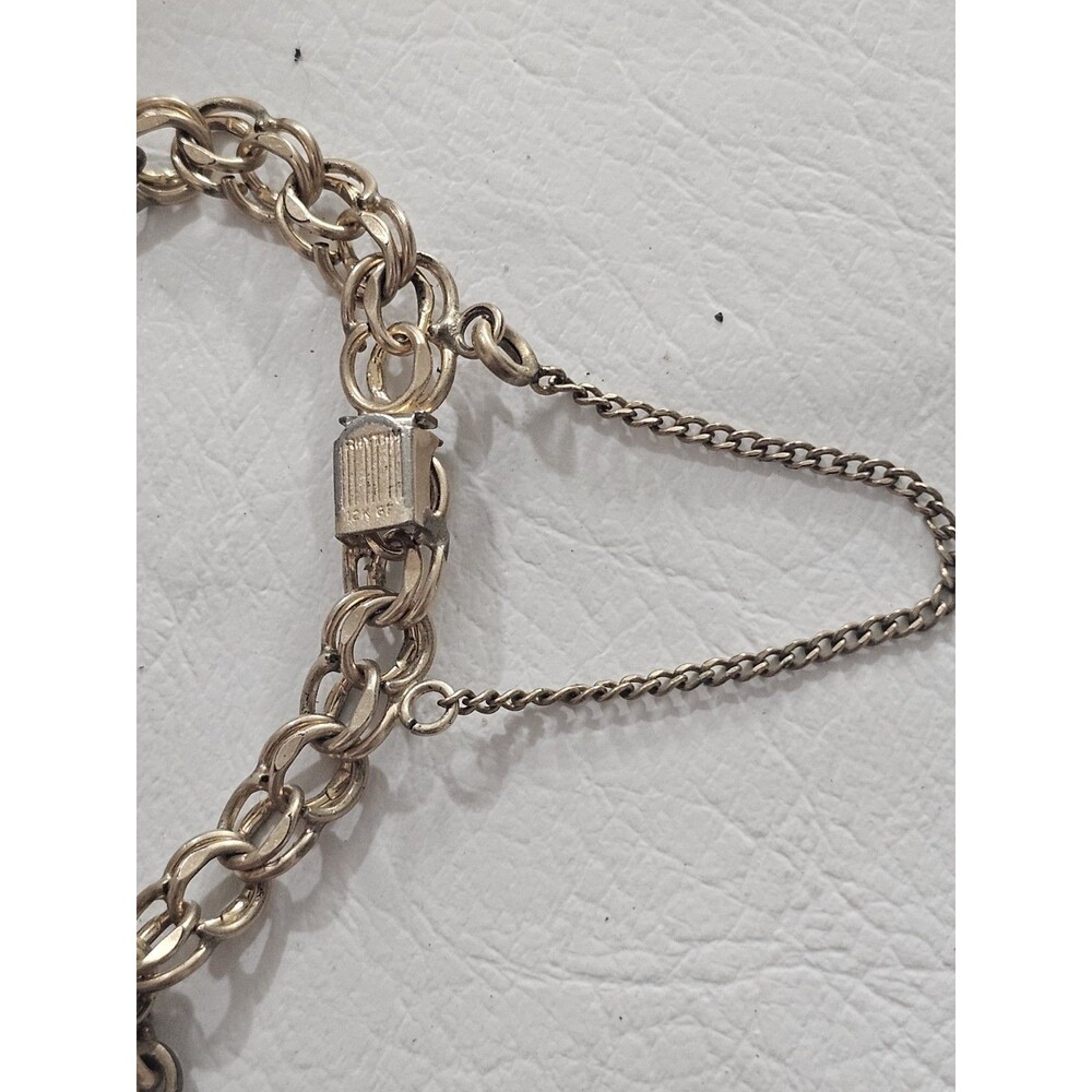 RYTHEM 12K Gold Filled Charm Bracelet Birthday Dangle Charms 7in Slide Closure - Picture 13 of 16